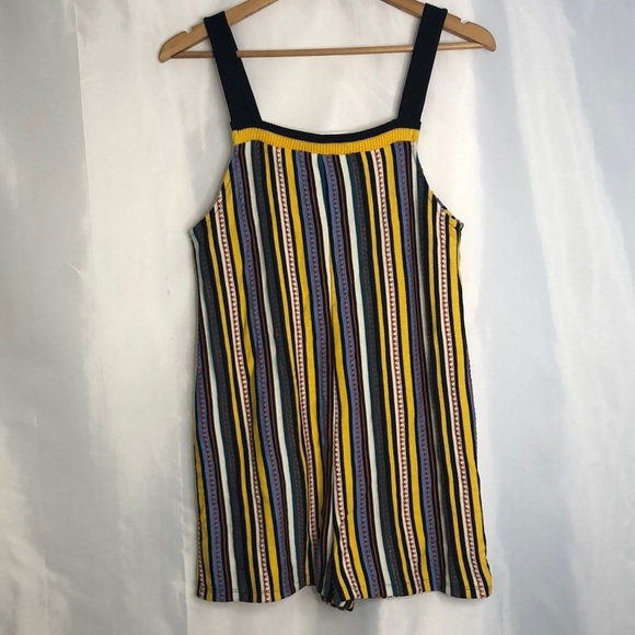 ZARA Woman’s Stripes Vertical Line Multicolored Romper Size S - Picture 1 of 10